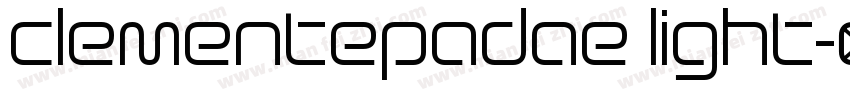clementepadae light字体转换